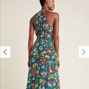 Anthropologie halter neck Floral Jumpsuit NWOT